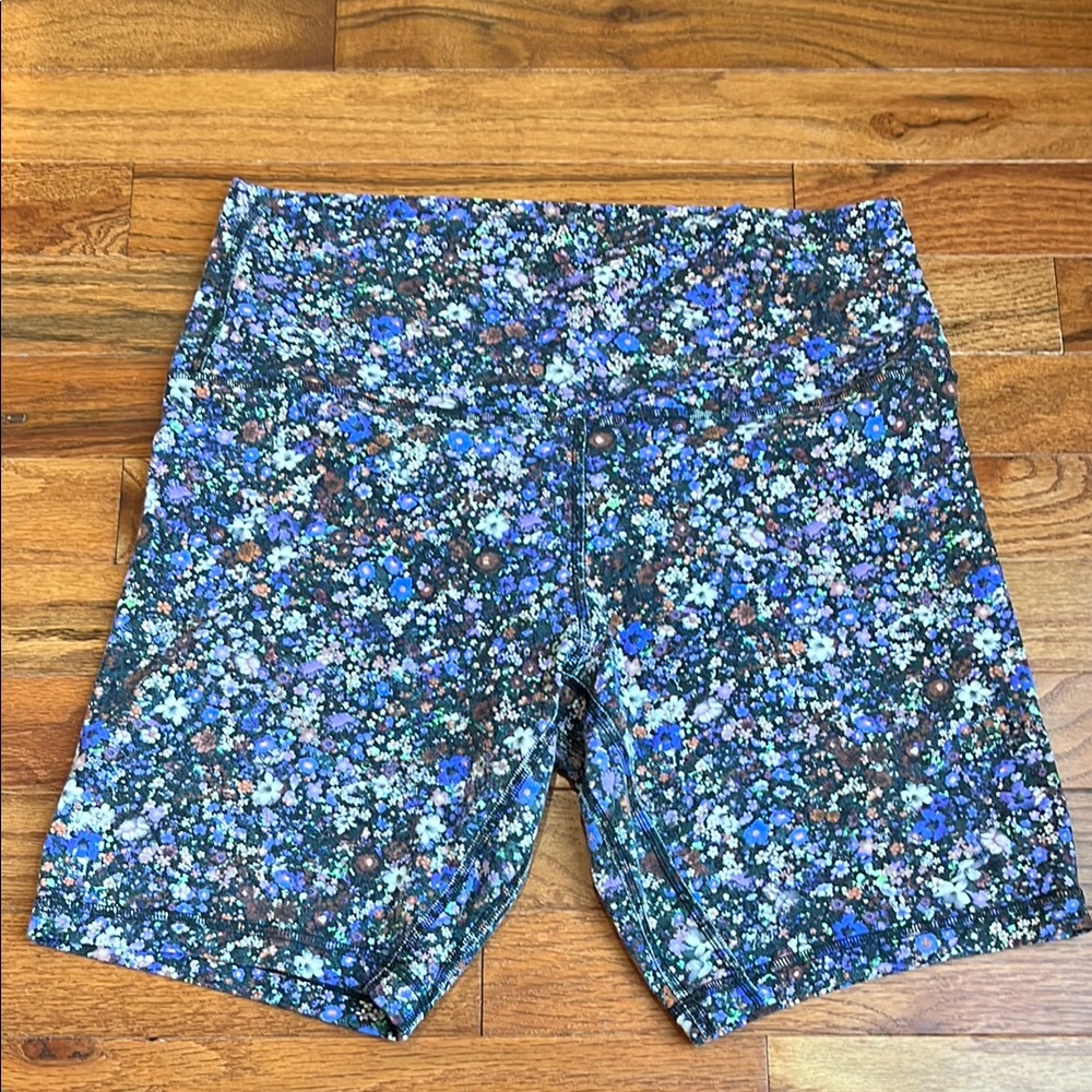 Lululemon floral Bike Shorts